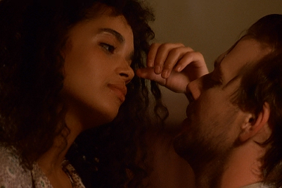 Lisa Bonet and Mickey Rourke in the movie 'Angel Heart'